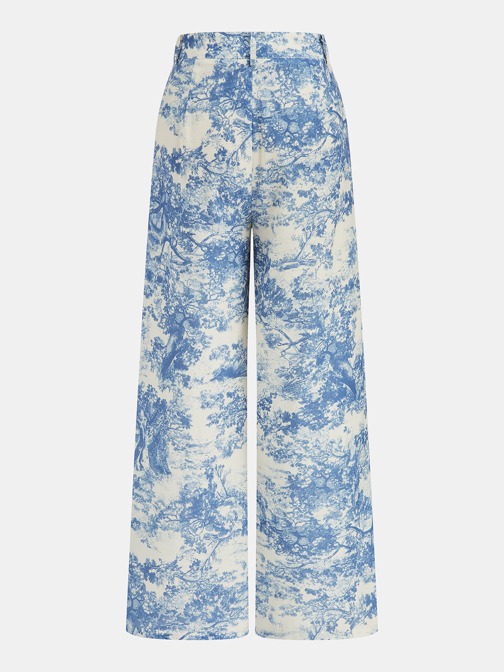 Conjunto de Chaleco con Estampado Toile y Pantalón Ancho