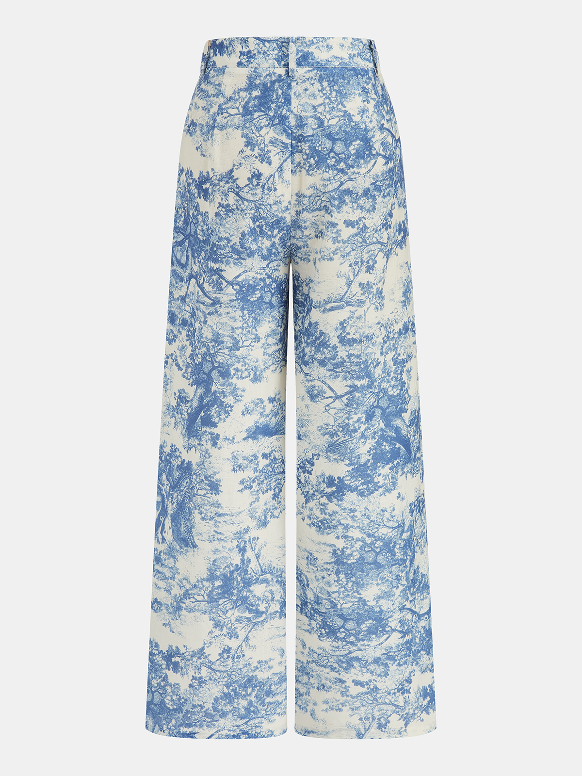 Conjunto de Chaleco con Estampado Toile y Pantalón Ancho