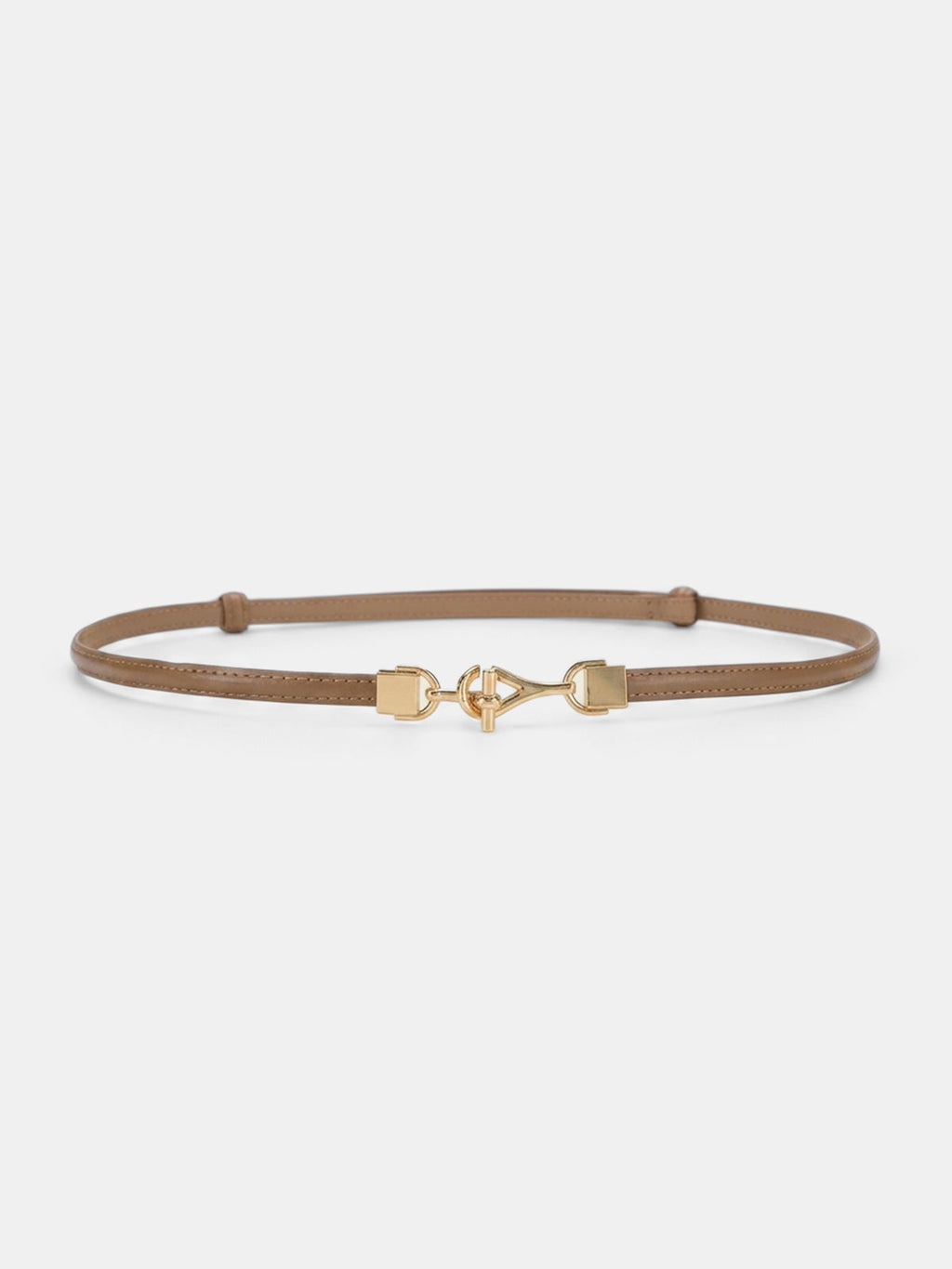 Slim Leather Metal Buckle Waist Belt