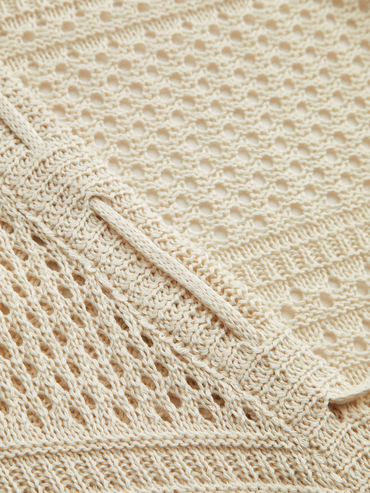 Crochet Knit Cardigan & Mini Skirt Set