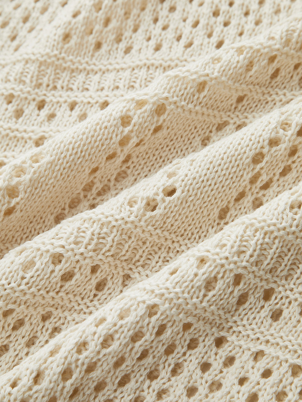 Crochet Knit Cardigan & Mini Skirt Set