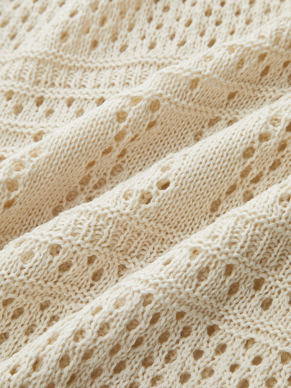 Crochet Knit Cardigan & Mini Skirt Set