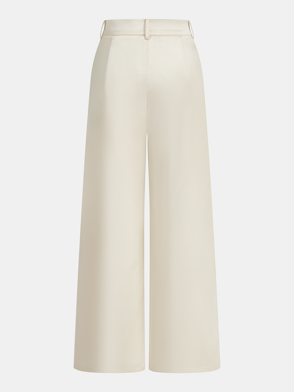 Conjunto de Top Drapeado de Satén y Pantalón Ancho