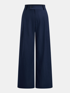 Conjunto de Top Halter Cruzado de Lino y Pantalón