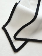 Contrast Trim Tie-Neck Knit Sleeveless Top