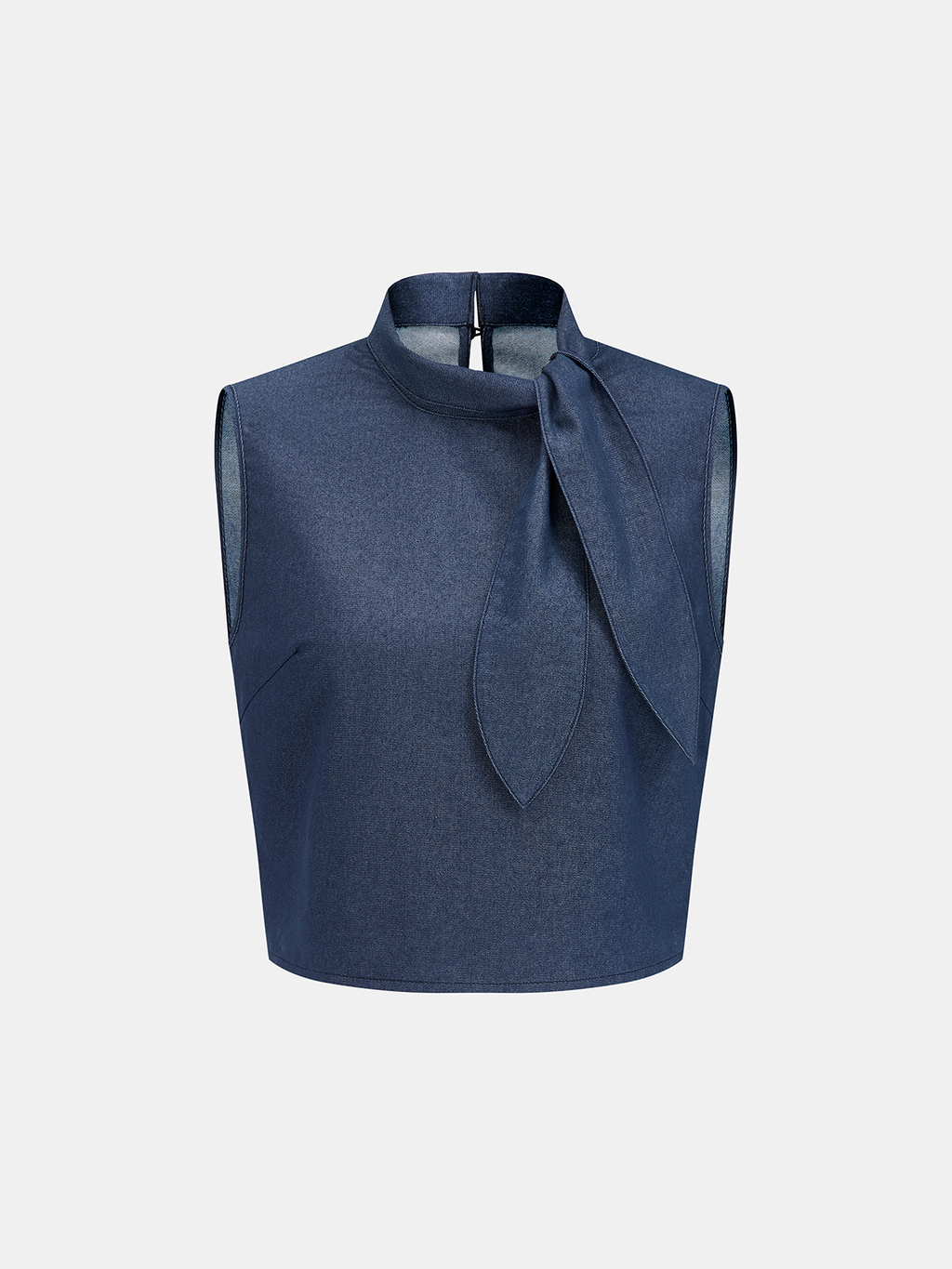 Conjunto de Blusa Sin Mangas con Cuello Anudado y Pantalón