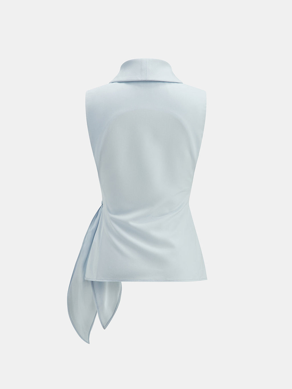 Conjunto de Blusa Sin Mangas con Cintura Anudada y Pantalón