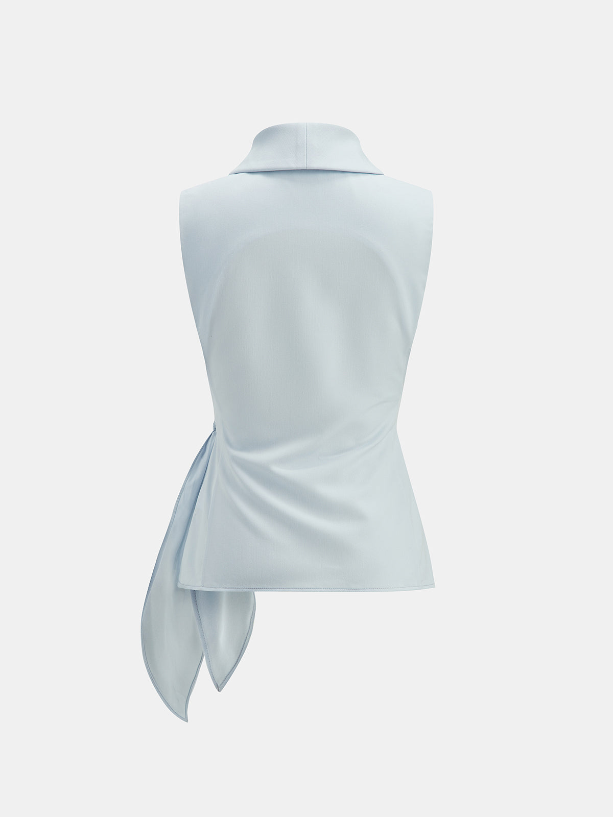 Conjunto de Blusa Sin Mangas con Cintura Anudada y Pantalón