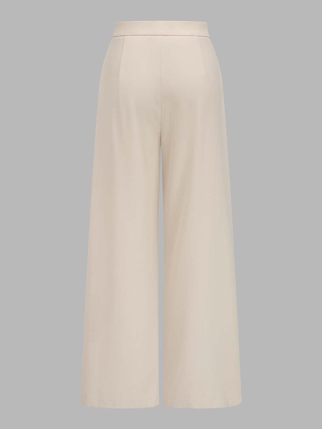 Conjunto de Chaleco Corto Entallado Cuello en V con Botones y Pantalón Ancho