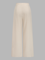 Conjunto de Chaleco Corto Entallado Cuello en V con Botones y Pantalón Ancho