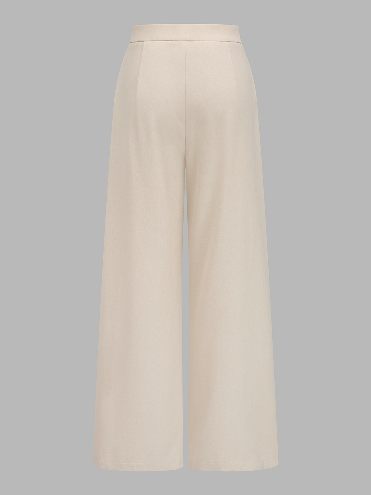 Conjunto de Chaleco Corto Entallado Cuello en V con Botones y Pantalón Ancho