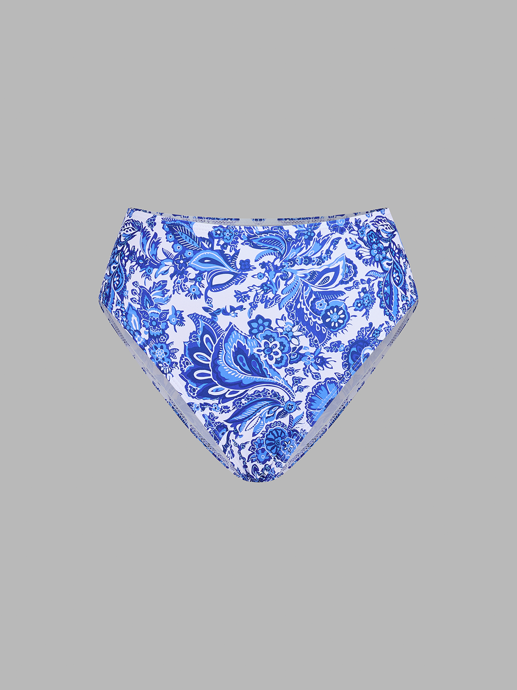 Paisley Halter High Waist Bikini Set
