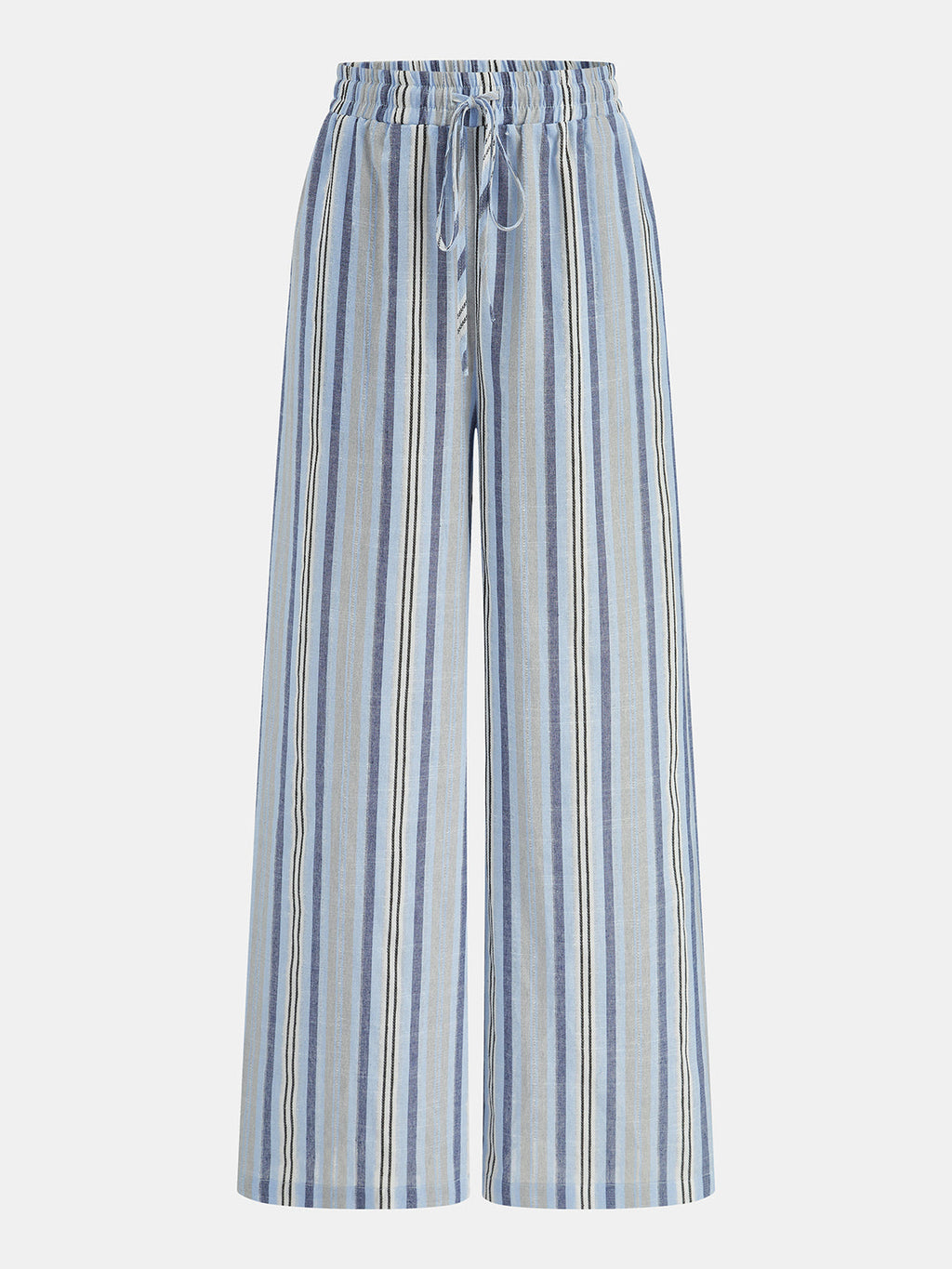 Conjunto de Top Tubo a Rayas y Pantalón con Cordón
