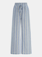 Conjunto de Top Tubo a Rayas y Pantalón con Cordón