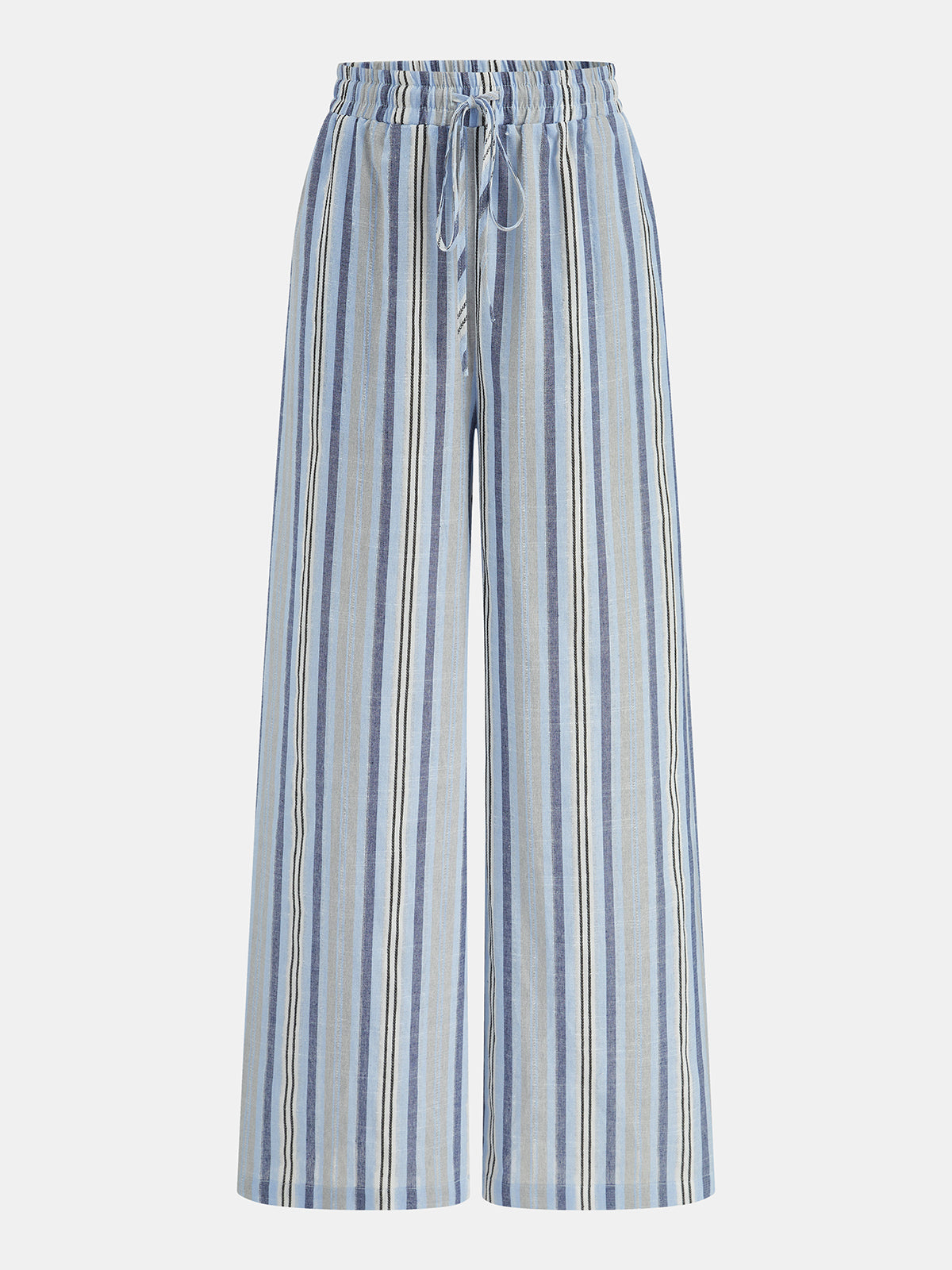 Conjunto de Top Tubo a Rayas y Pantalón con Cordón