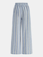 Conjunto de Top Tubo a Rayas y Pantalón con Cordón