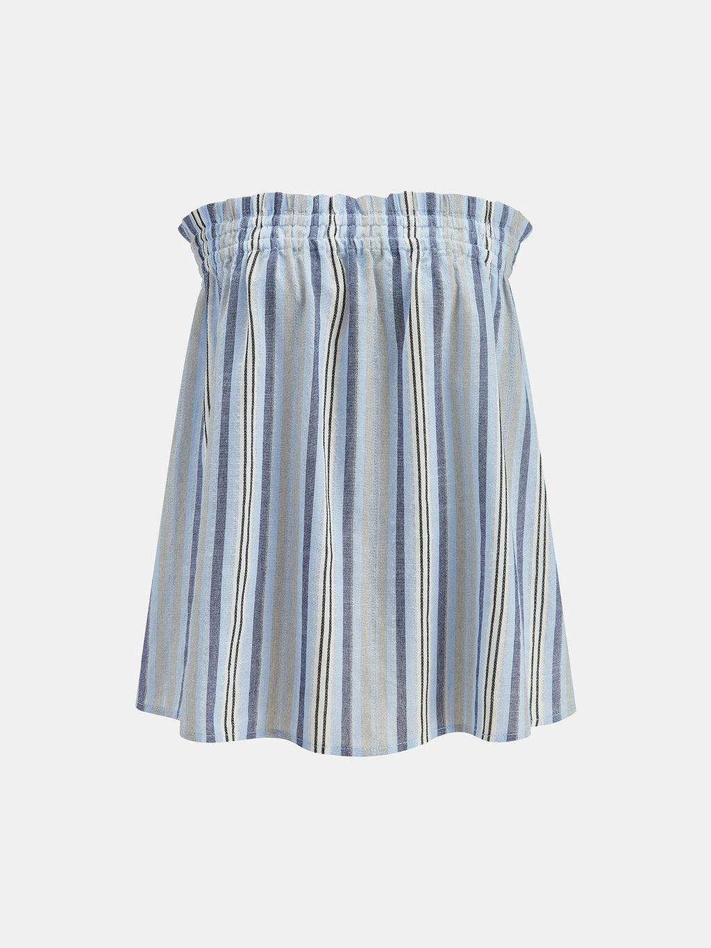 Conjunto de Top Tubo a Rayas y Pantalón con Cordón