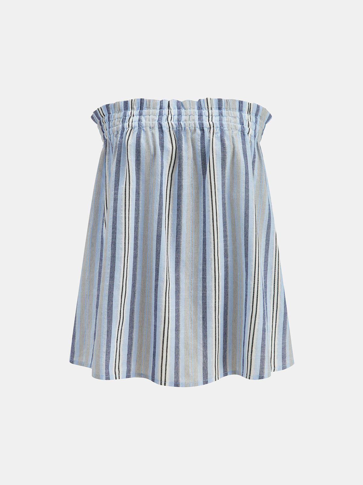 Conjunto de Top Tubo a Rayas y Pantalón con Cordón