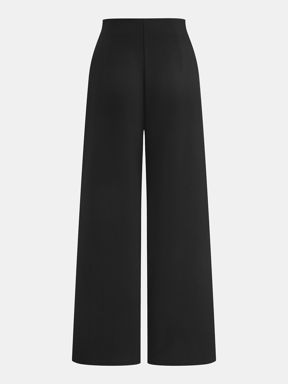 Pantalón Ancho de Cintura Media con Hebilla Metálica