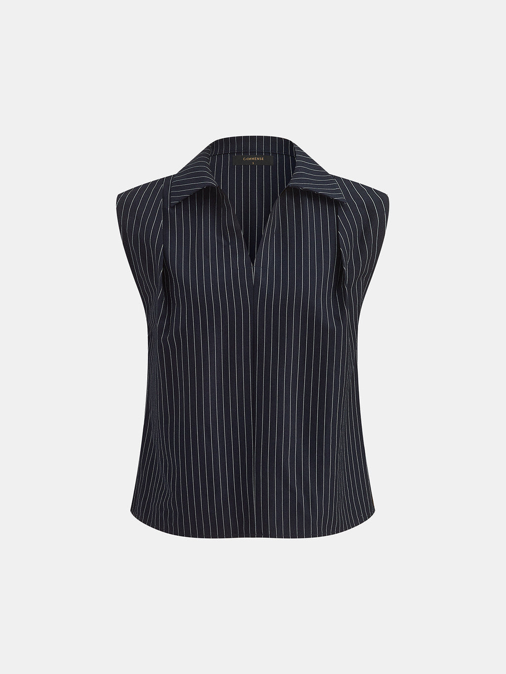 Conjunto de Camisa Sin Mangas y Pantalón de Raya Diplomática