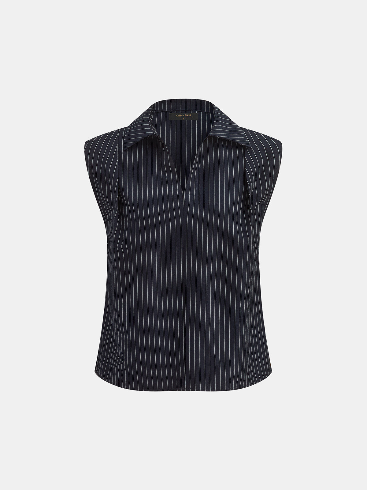Conjunto de Camisa Sin Mangas y Pantalón de Raya Diplomática