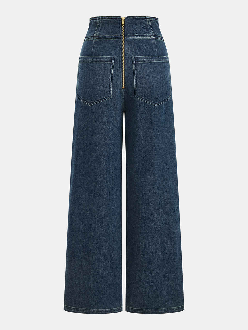 Jeans Anchos de Cintura Alta