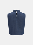 Conjunto de Blusa Sin Mangas con Cuello Anudado y Pantalón