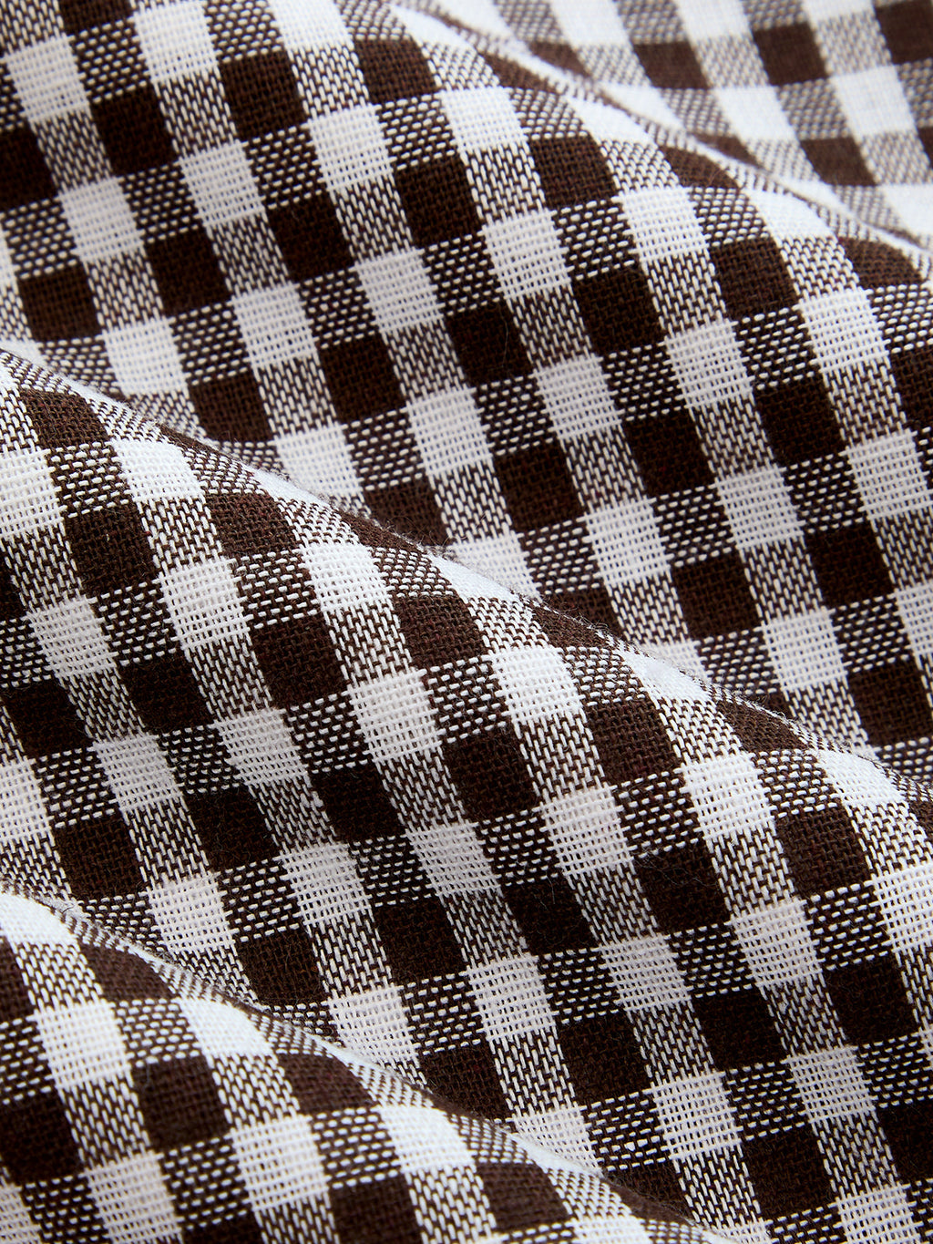 Pantalón Globo Holgado a Cuadros con Cordón Ajustable