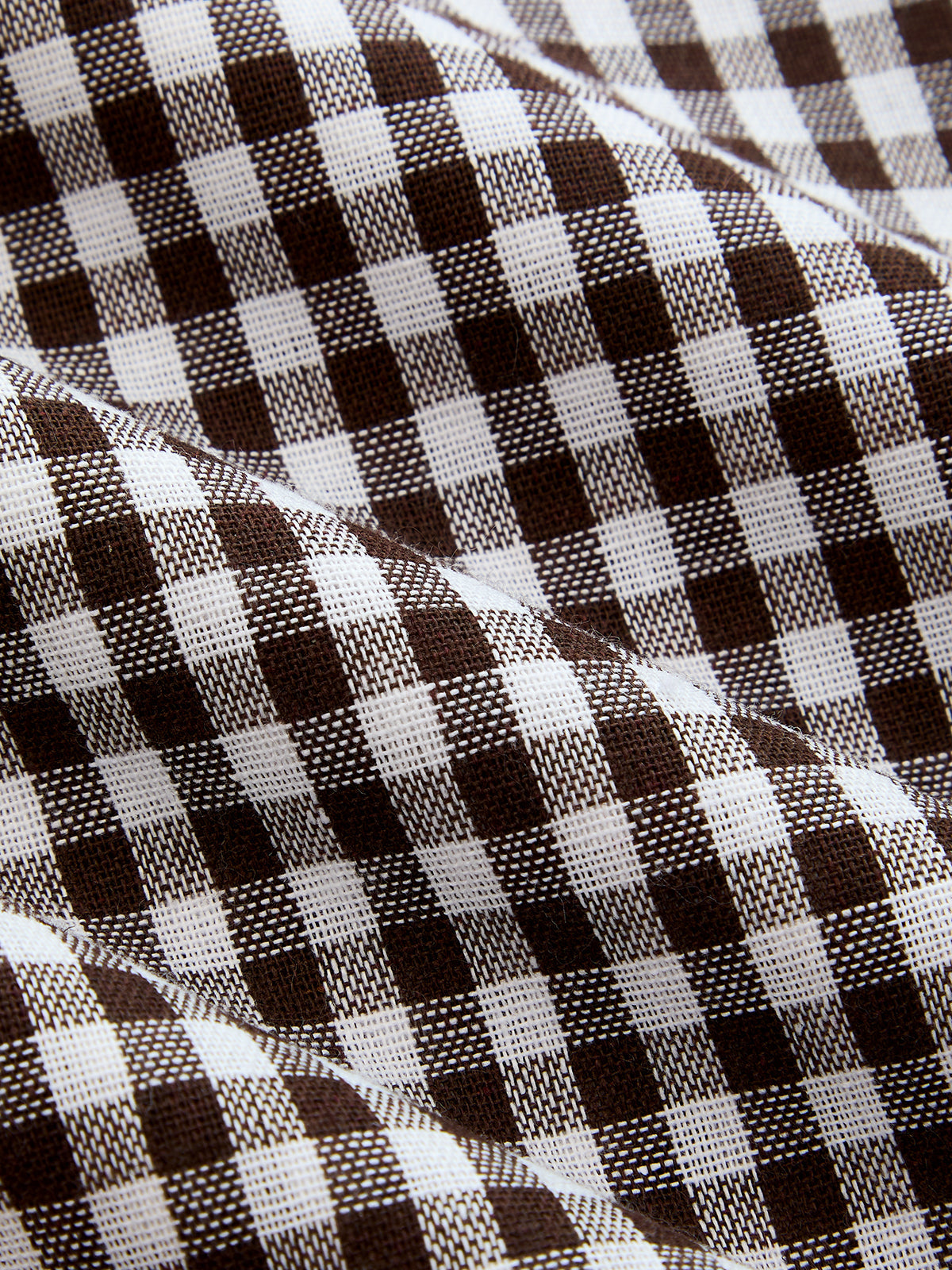 Pantalón Globo Holgado a Cuadros con Cordón Ajustable