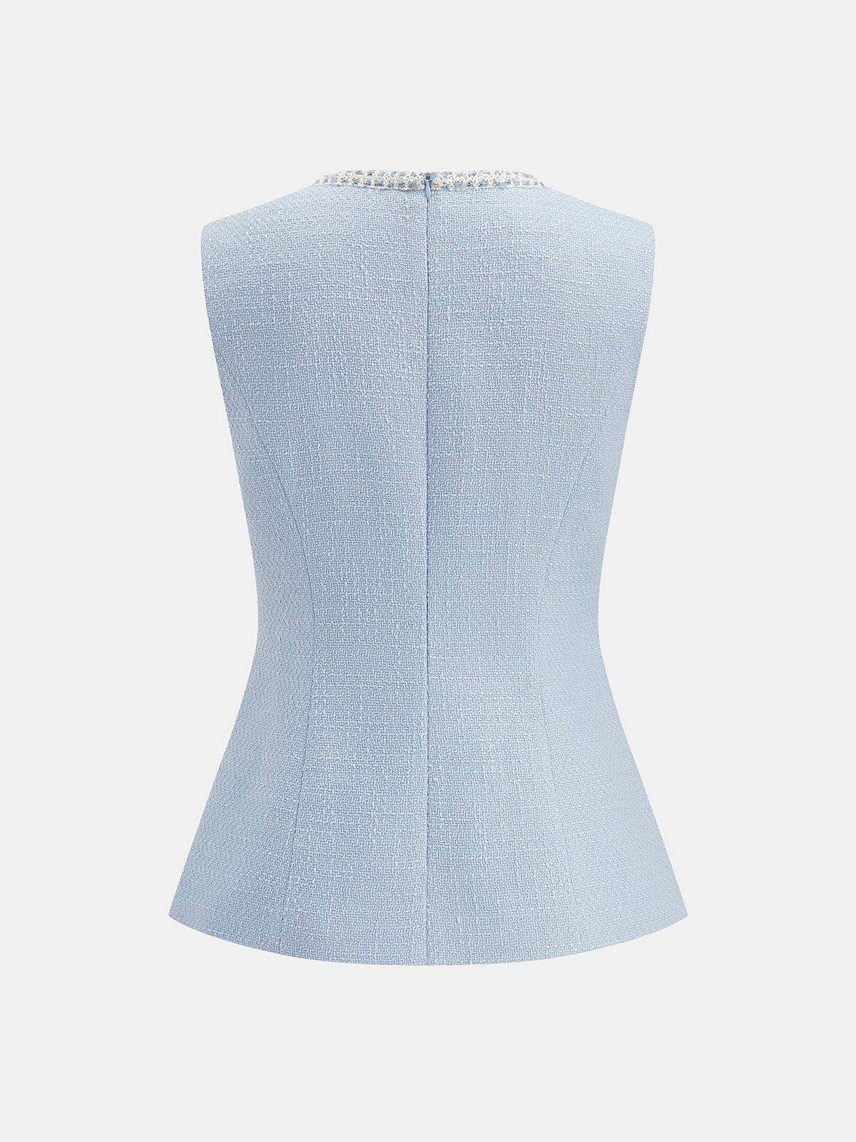 Tailored Tweed Sleeveless Vest