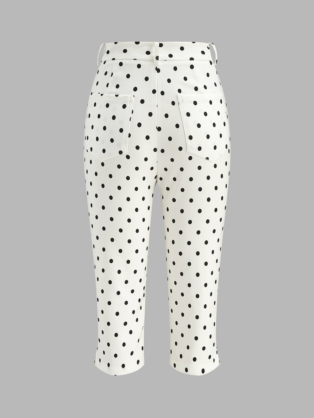 Pantalón Capri Entallado de Cintura Media