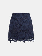 Minifalda de Encaje Guipur Floral