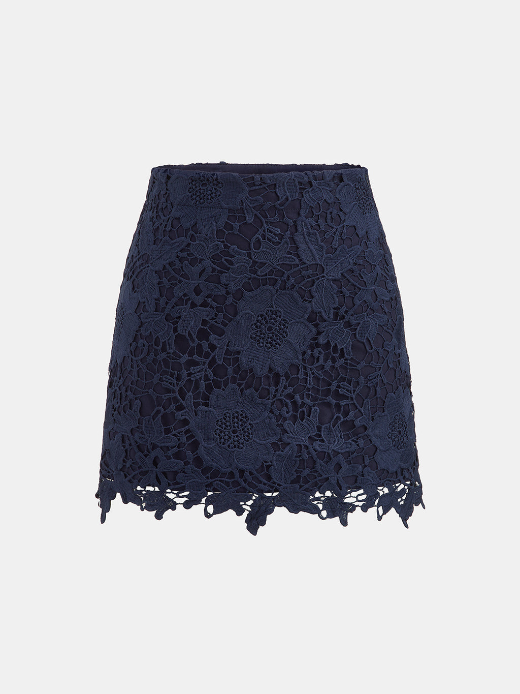 Minifalda de Encaje Guipur Floral