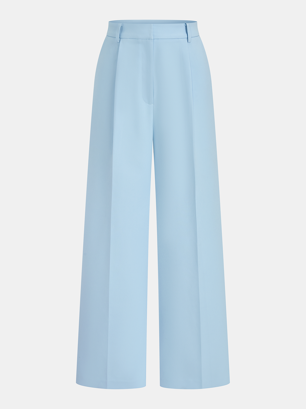 Conjunto de Blazer Entallado Sin Mangas y Pantalón Ancho