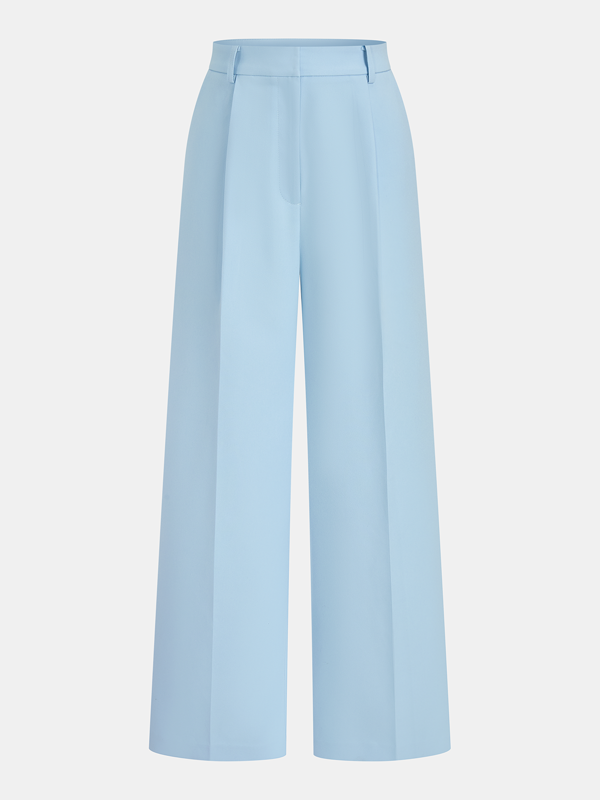 Conjunto de Blazer Entallado Sin Mangas y Pantalón Ancho