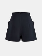 Shorts Entallados de Cintura Alta con Detalle de Botones