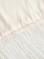 Satin Tassel Wrap Waist Belt