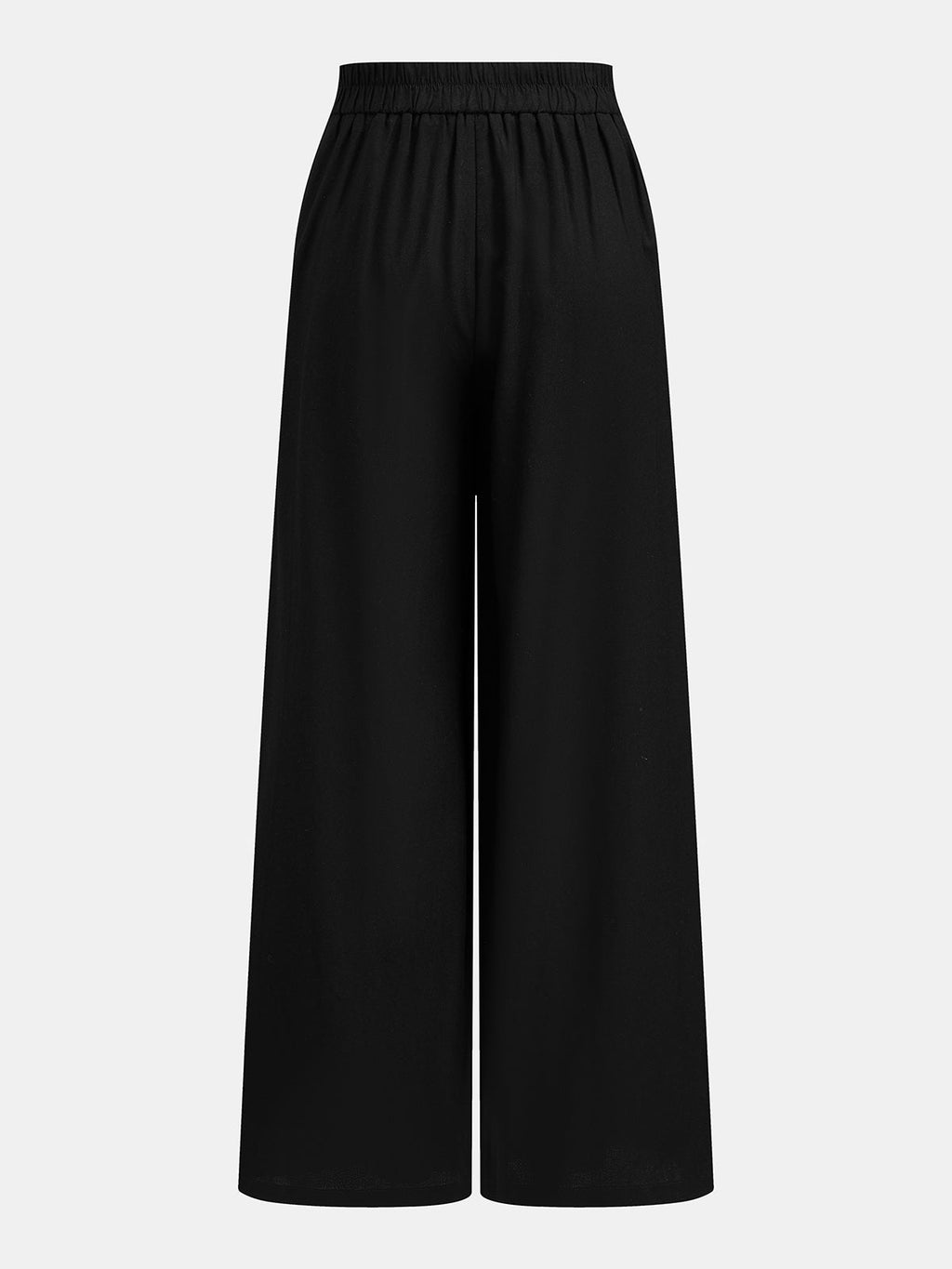 Conjunto de Top con Lazo Trasero y Pantalón Ancho de Lino