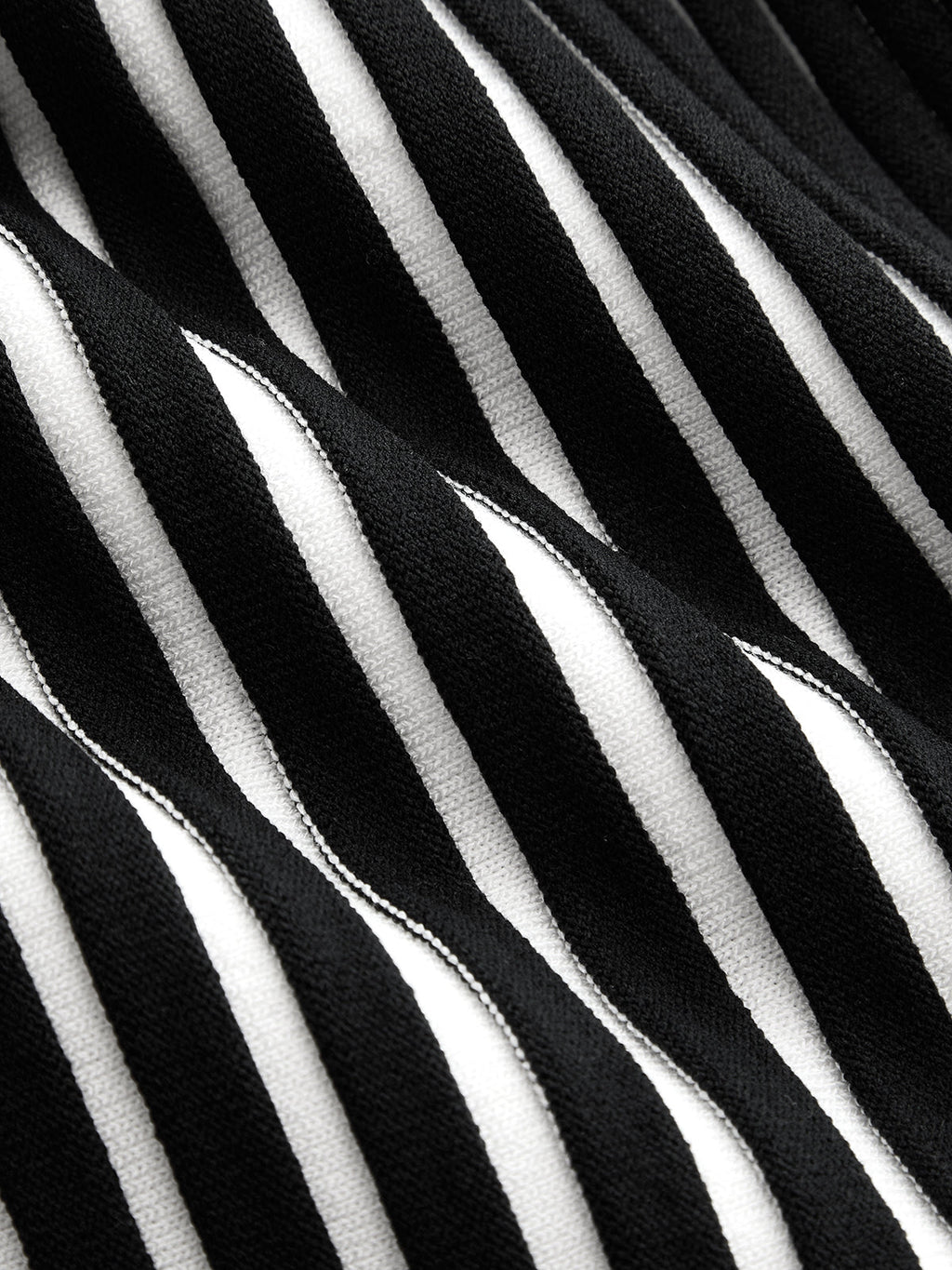 Sleeveless Striped Peplum Knit Cardigan