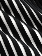 Sleeveless Striped Peplum Knit Cardigan