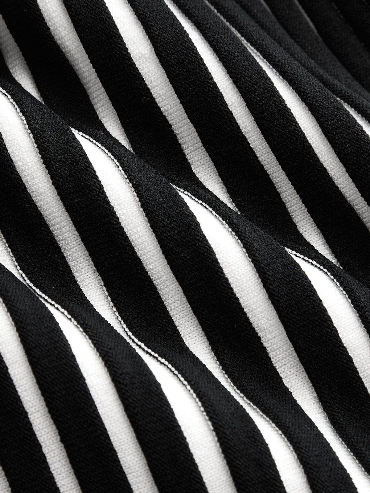 Sleeveless Striped Peplum Knit Cardigan