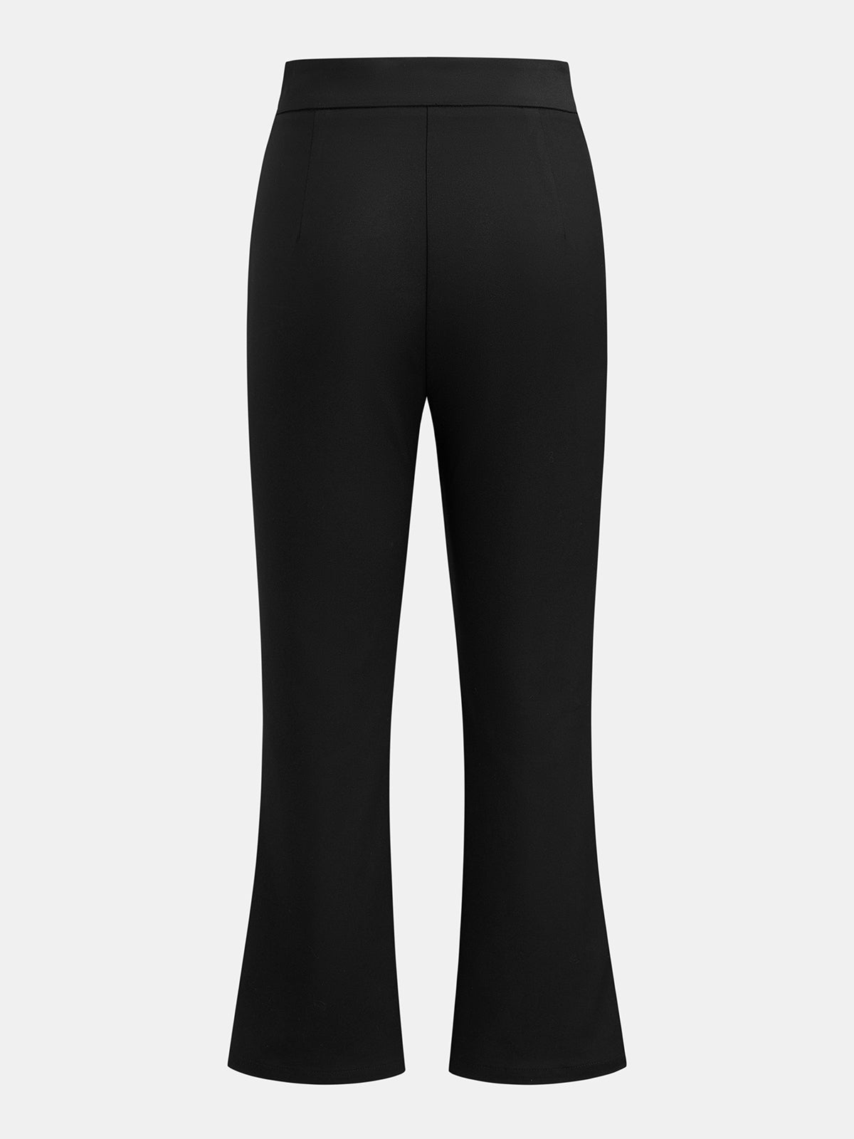 Pantalón Capri Acampanado Elástico de Cintura Media