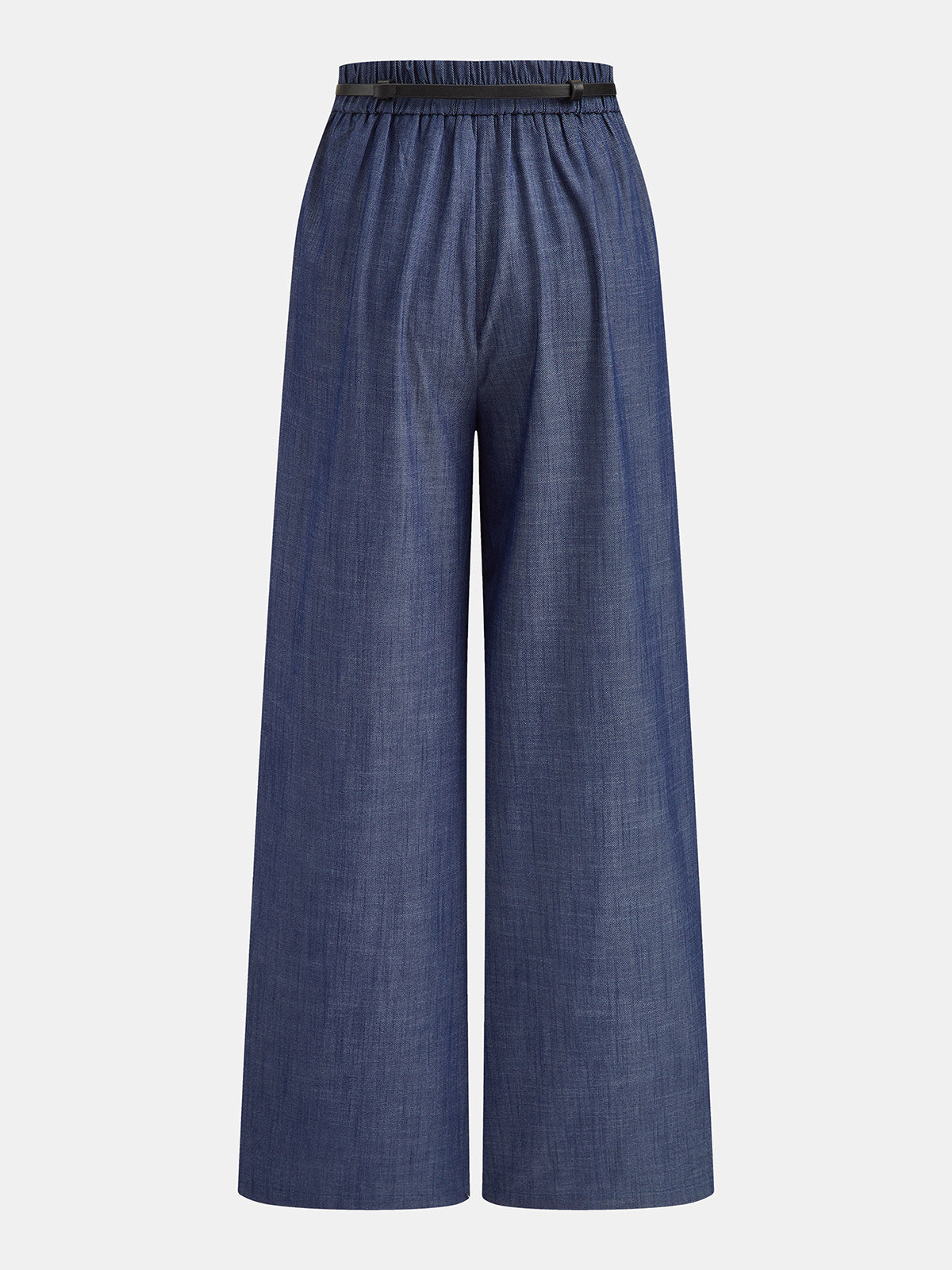 Conjunto de Top Cruzado Asimétrico y Pantalón con Cinturón