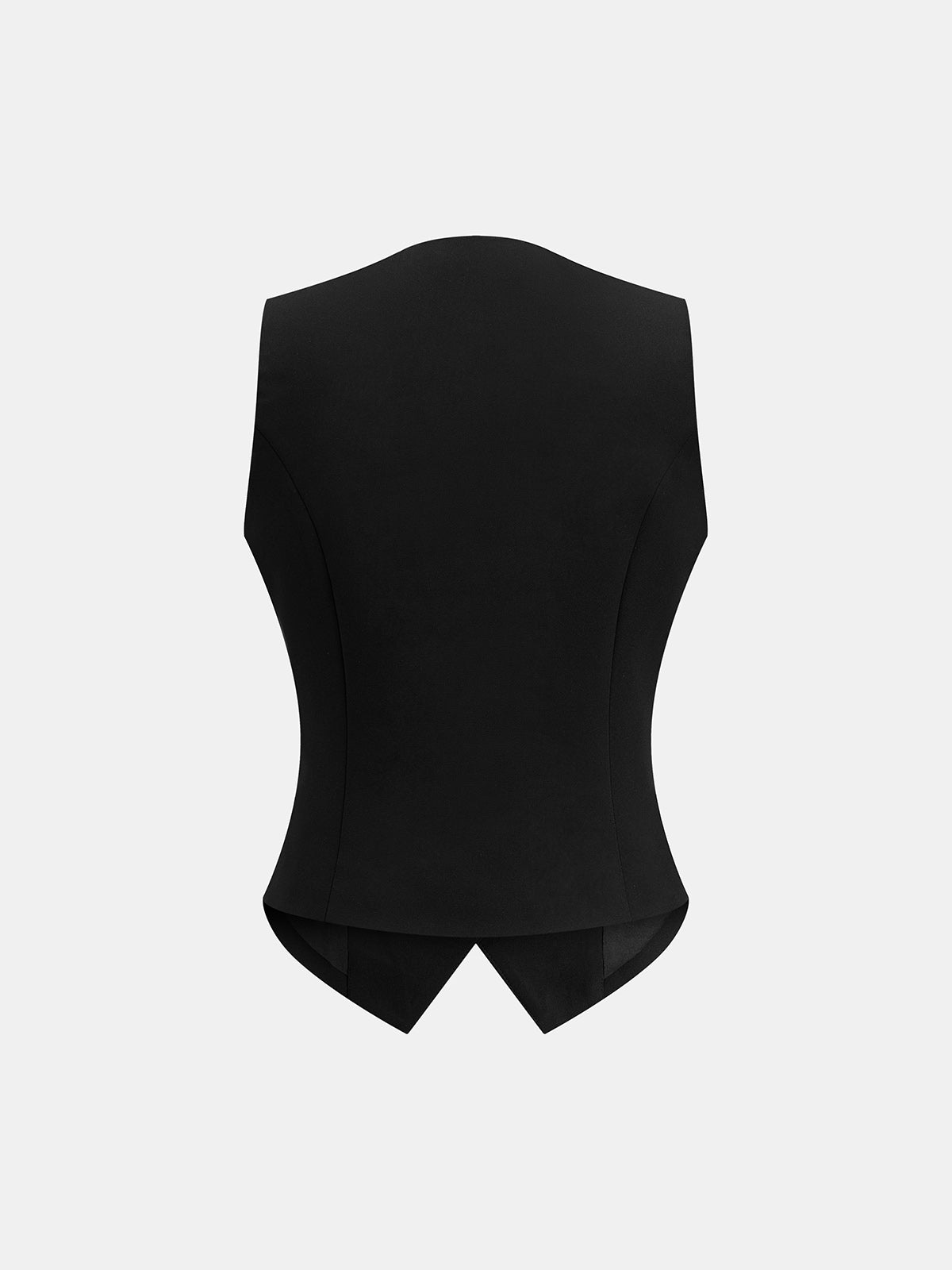 Conjunto de Chaleco Cuello en V con Ribete de Encaje y Pantalón