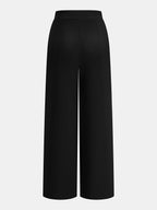 Conjunto de Chaleco Cuello en V con Ribete de Encaje y Pantalón