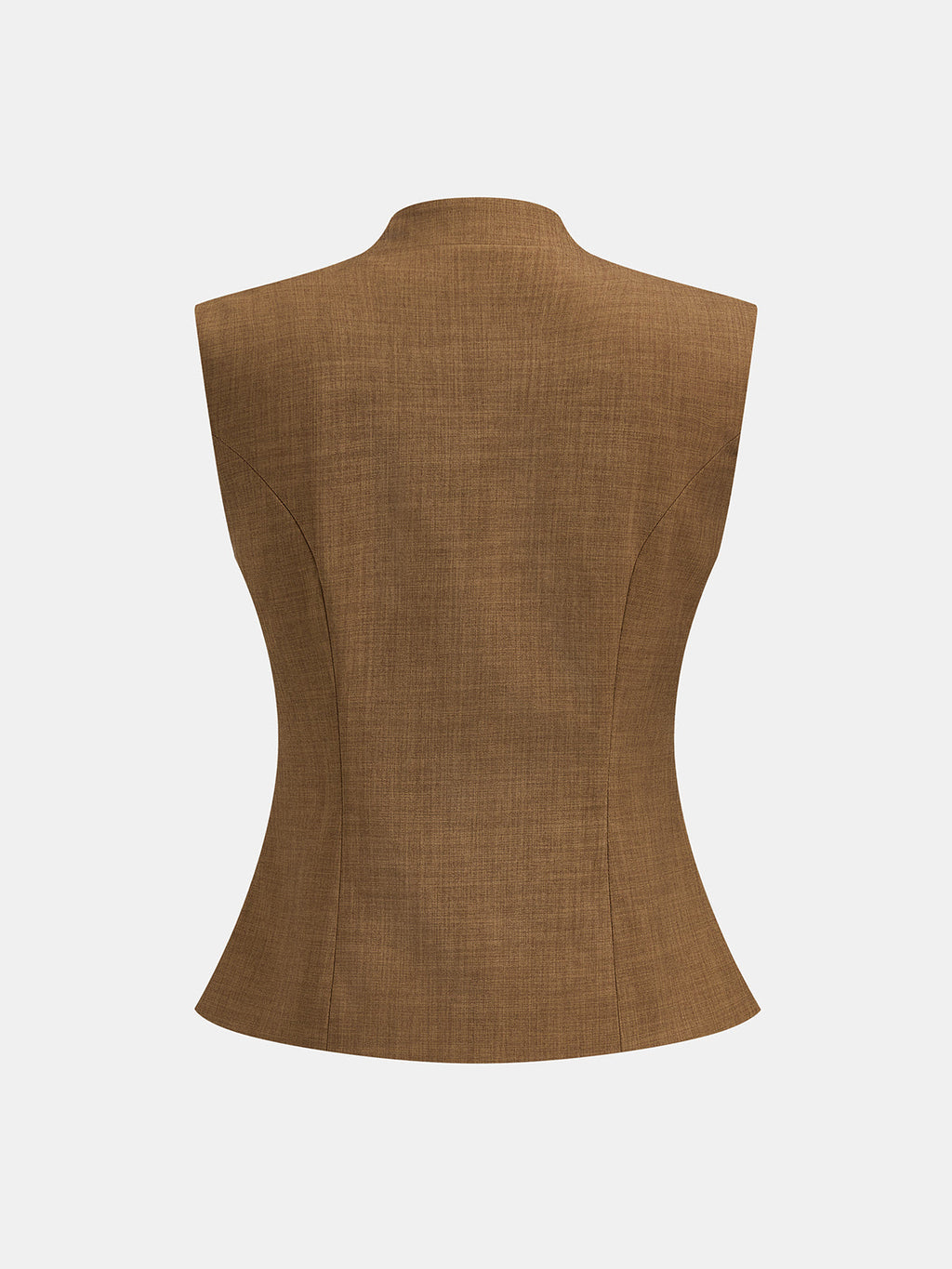 Conjunto de Chaleco Estructurado de Cuello Alto y Pantalón