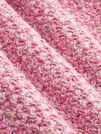 Metal Button Mix Yarn Knit Cardigan
