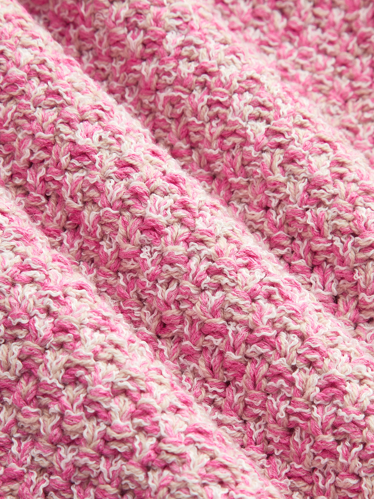 Metal Button Mix Yarn Knit Cardigan