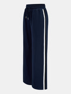 Pantalón de Chándal Recto con Raya Lateral y Cordón