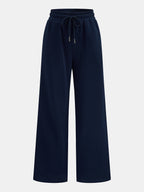 Pantalón de Chándal Recto con Raya Lateral y Cordón